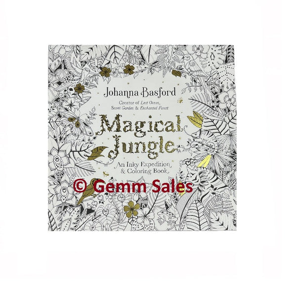 Magical Jungle: An Inky Expedition and Coloring Book for Adults