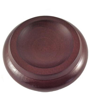 Hardwood Maple Piano Caster Cup, Mahogany