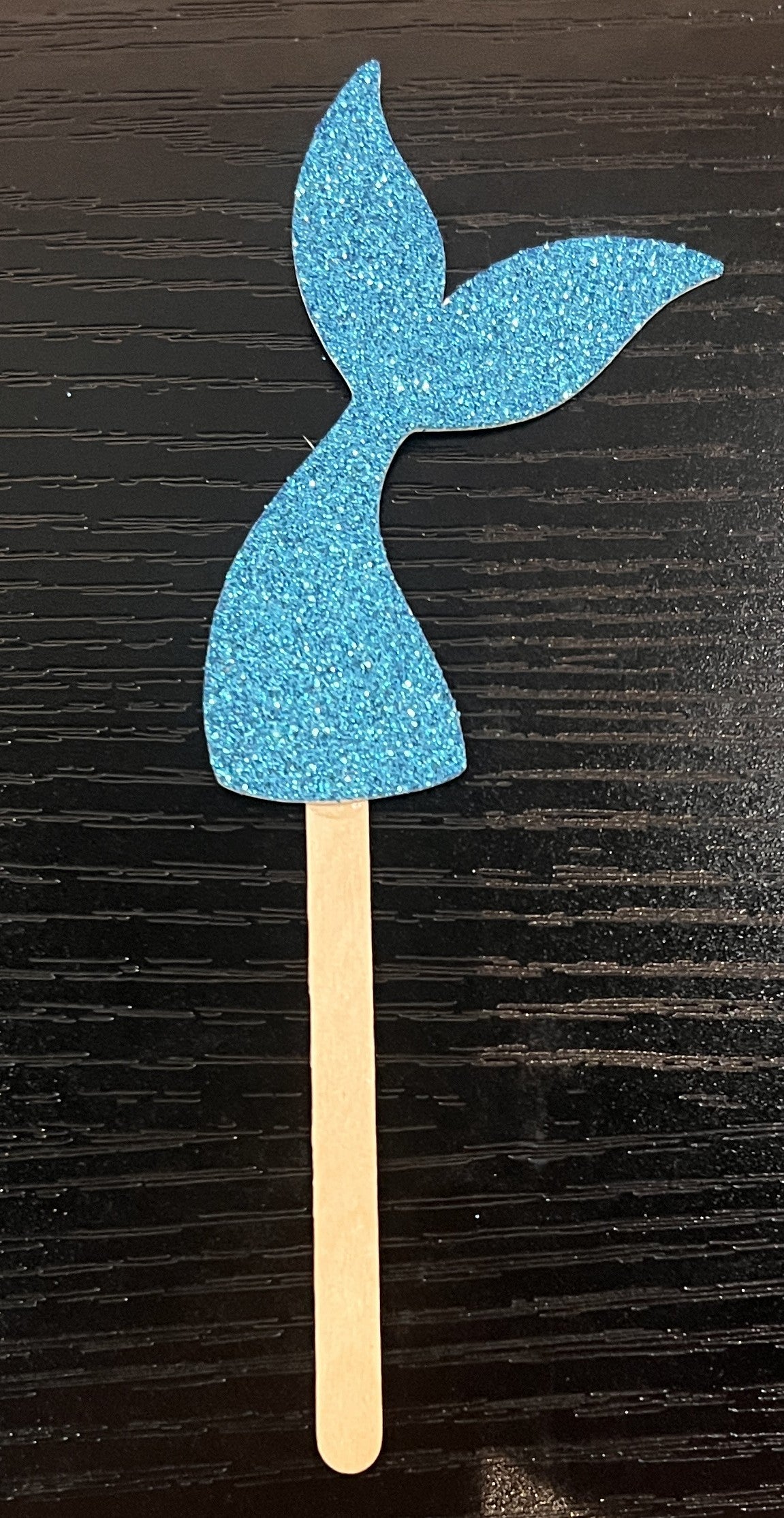 Mermaid Tail, Cupcake Topper, Glitter Party Supply