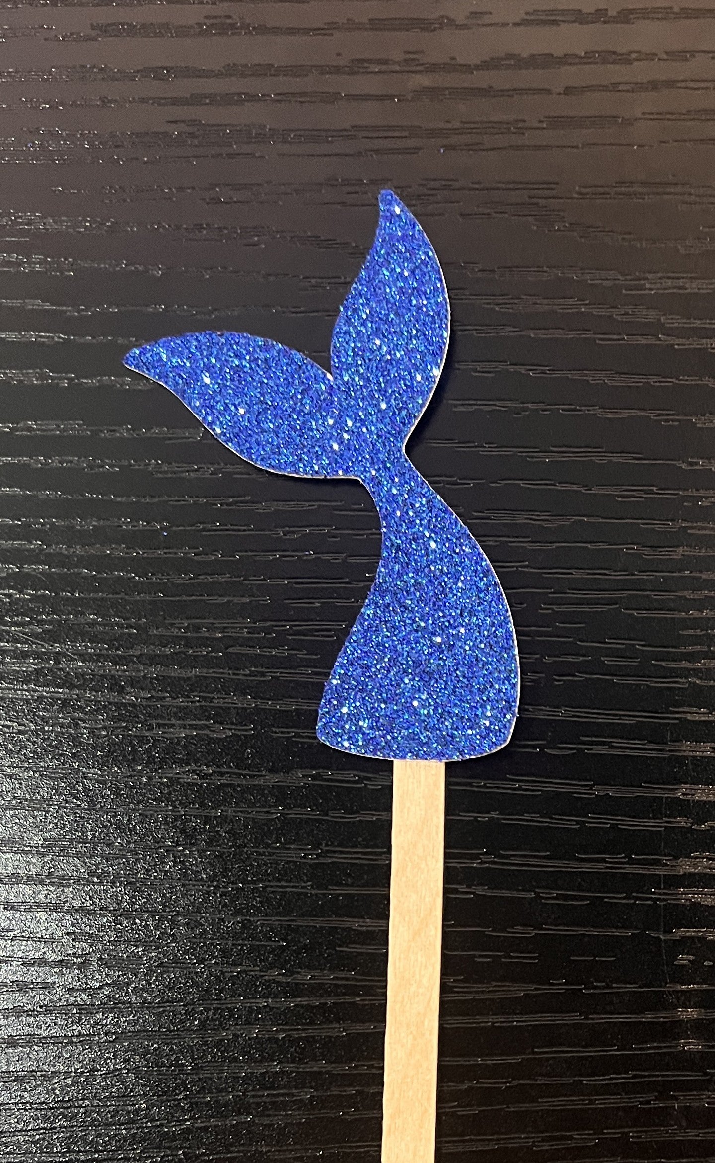 Mermaid Tail, Cupcake Topper, Glitter Party Supply