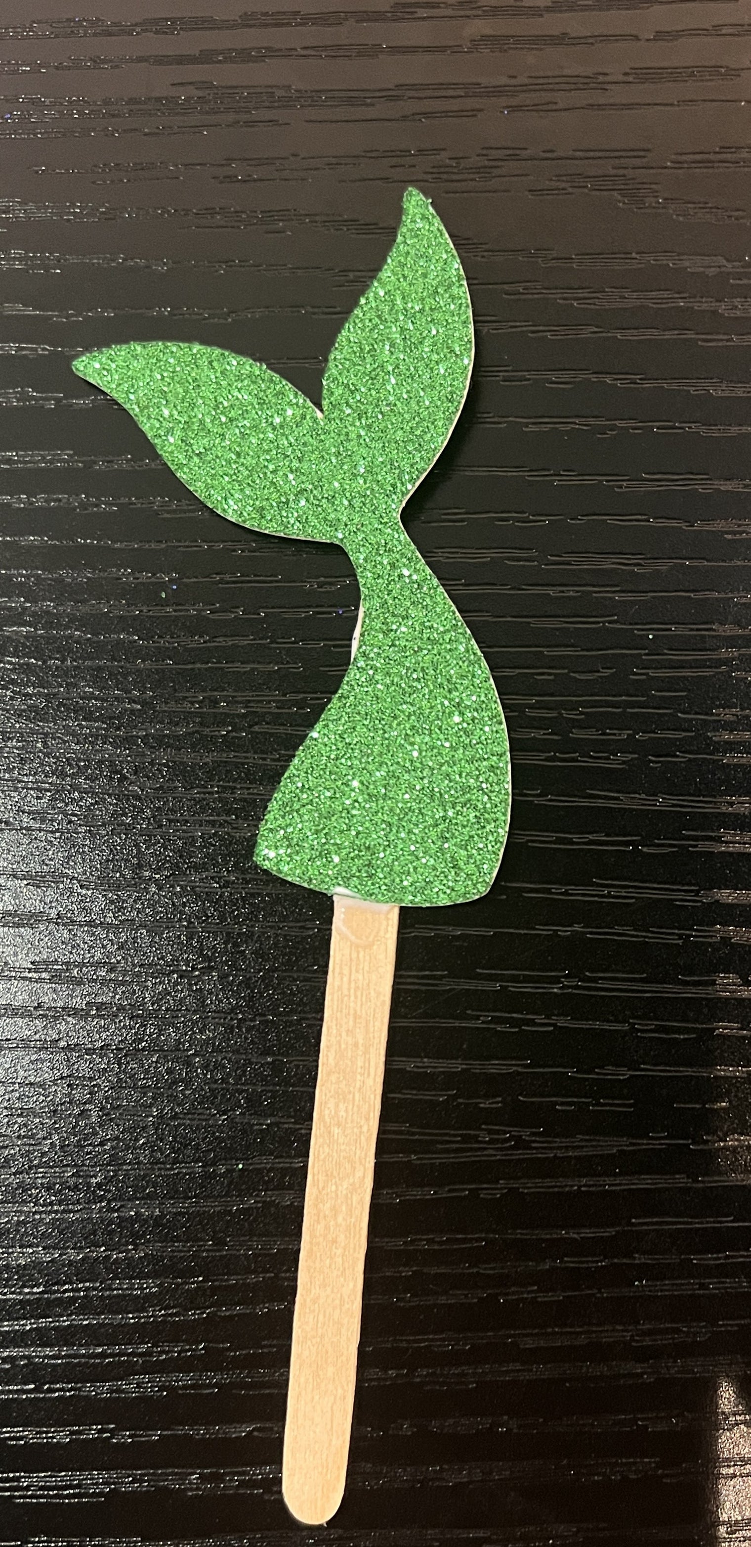 Mermaid Tail, Cupcake Topper, Glitter Party Supply