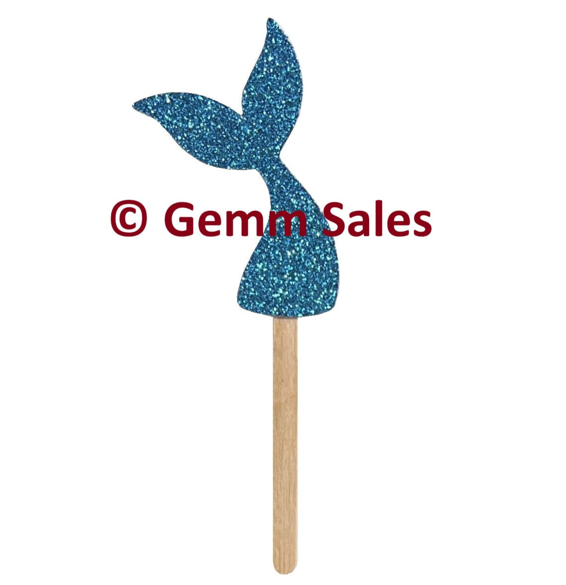 Mermaid Tail, Cupcake Topper, Glitter Party Supply