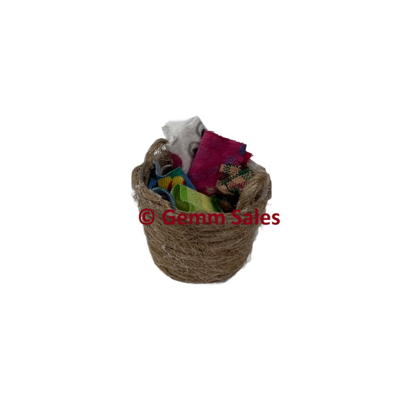 Miniature Laundry Basket - Handmade