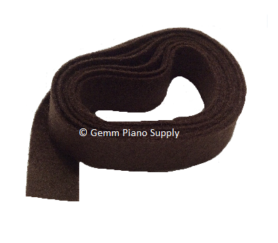 Piano Nameboard Felt - Brown