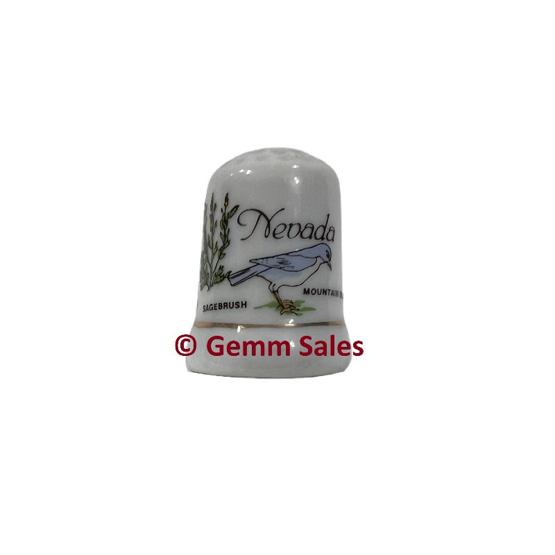 Nevada State Souvenir Thimble