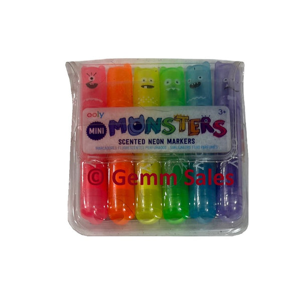 OOLY Mini Monsters Scented Neon Markers