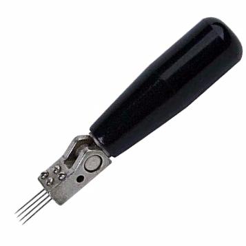 Piano Hammer Adjustable Voicing Tool 4 Needle with Plastic Handle, Three Position