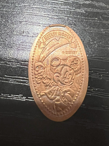 Authentic Pirate Mickey Mouse Collectible Pressed Penny - California Downtown Disney