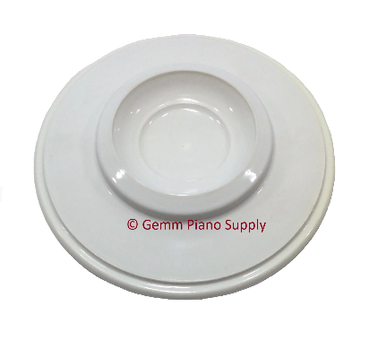 Piano Plastic Caster Cup, 5-3/4" White