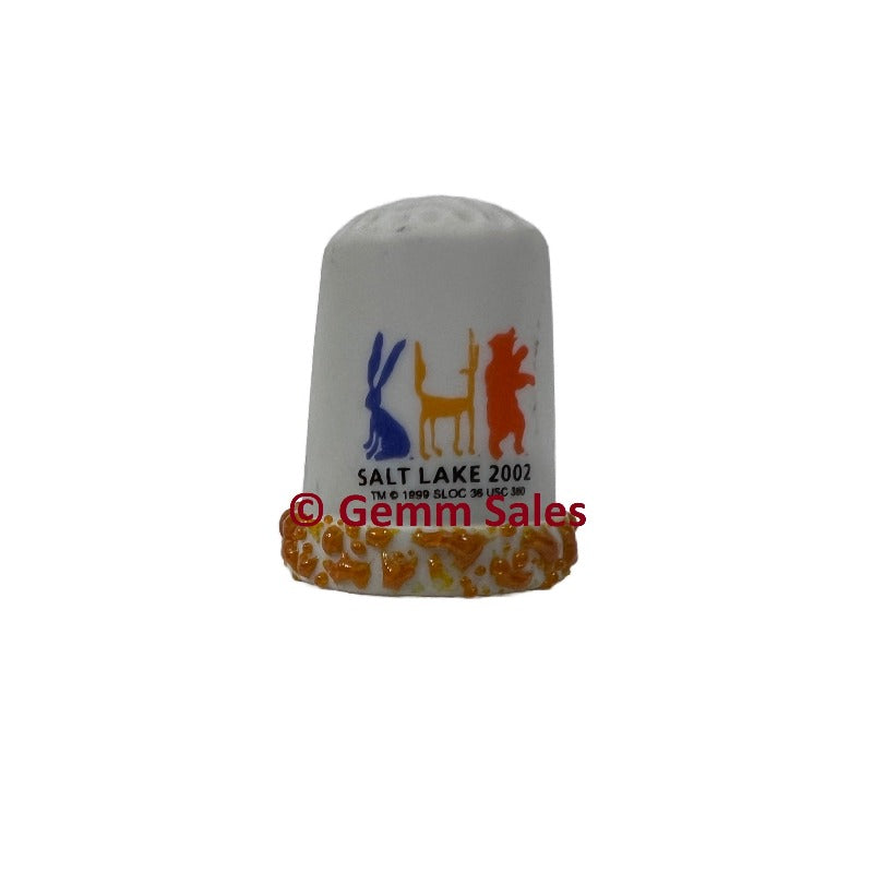 Salt Lake 2002 Olympic Games Souvenir Thimble - Official Mascot