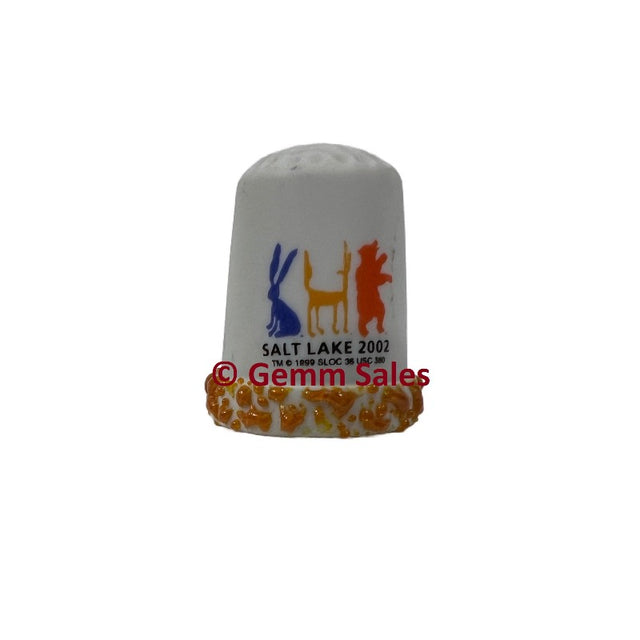Salt Lake 2002 Olympic Games Souvenir Thimble - Official Mascot