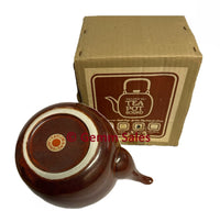 Taylor & NG Round Ceramic Teapot - Red Burnt Orange