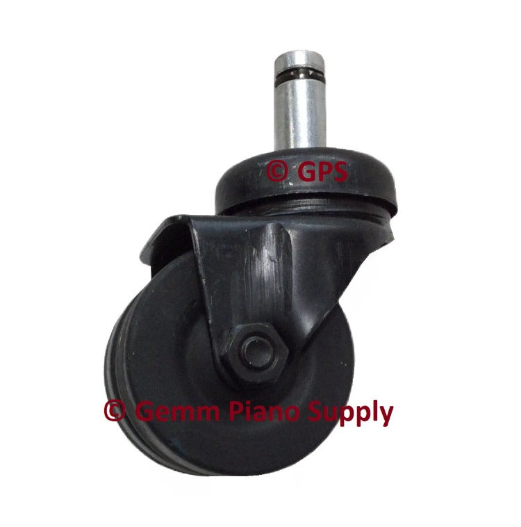 Upright Piano Caster Dual Rubberex Wheel 2" Dia. with Socket