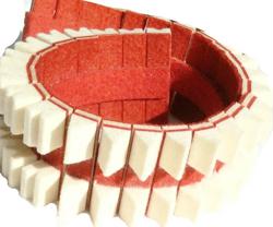Upright Piano Bass Damper Felt Wedges, Old Style - Set of 30