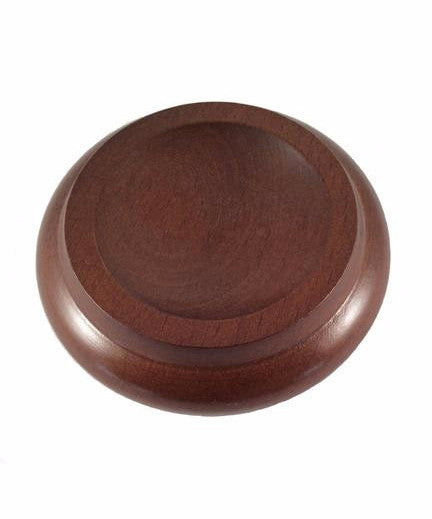 Hardwood Maple Piano Caster Cup, Walnut