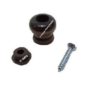 Piano Wood Desk Knob with Medium Bored Type, Walnut