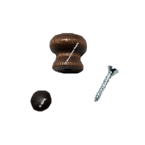 Piano Wood Desk Knob with Large Bored Type, Walnut