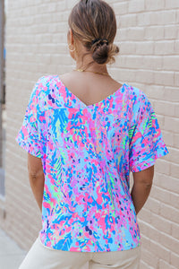 Loose Painted Floral Tee