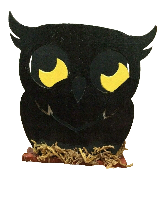 Wood Owl Holder