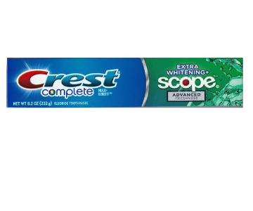 Crest Complete Extra Whitening+Scope 8.2 oz. Tube