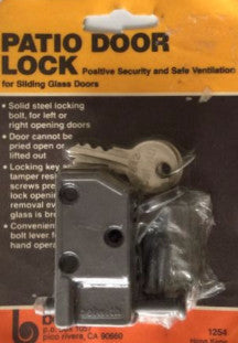 Patio Sliding Glass Door Lock