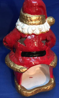 Ceramic Santa Clause Tea Light Holder