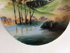 Vintage Hitomi Hand Painted Country Setting Ceramic 6" Plate