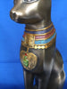 Egyptian Bastet With Colored Jewelry Egypt Statue