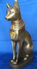 Egyptian Bastet With Colored Jewelry Egypt Statue