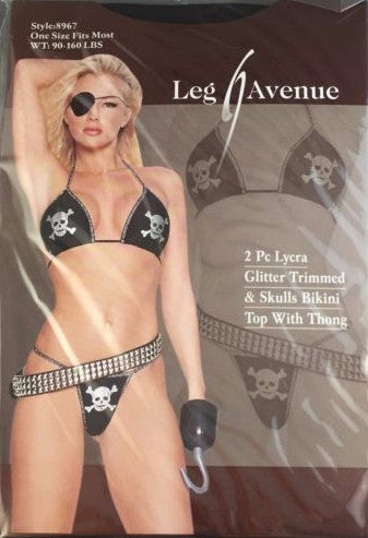 Leg Avenue Sexy 2 Piece Black Bikini One Size