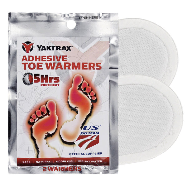 Yaktrax Adhesive Toe Warmers, 2 Pack
