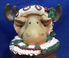 Carlton Cards Rustic Moose Christmas Candle Holder 9 1/2"
