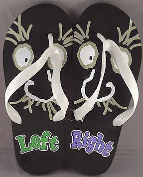 Over The Hill Senility Flip Flops