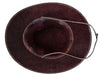 Authentic Ecuador Brown Leather Hat Size L