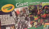 Teenage Mutant Ninja Turtles Crayola 18 Giant Coloring Pages  12 3/4" X 19 1/2"
