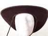 Authentic Ecuador Brown Leather Hat Size L