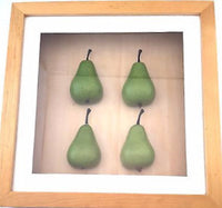 Pear 3D Shadow Box Artwork Framed 10" x 10"