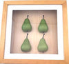 Pear 3D Shadow Box Artwork Framed 10" x 10"