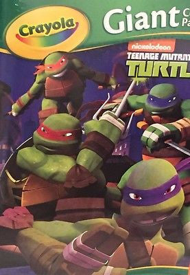 Teenage Mutant Ninja Turtles Crayola 18 Giant Coloring Pages  12 3/4" X 19 1/2"