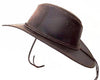 Authentic Ecuador Brown Leather Hat Size L