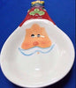 Handed Painted Christmas Spoon Rest - Santa or Snowman