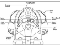 Robot In My Room Alarm Clock / Bank