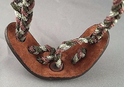 Archery Wrist Sling with Leather Mounting Strap