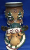 Christmas Candle Holder Carlton Cards Rustic Moose