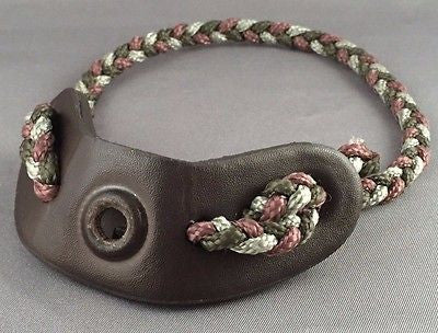 Archery Wrist Sling with Leather Mounting Strap
