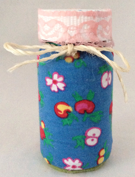 Purse, Backpack Organizer, Upcycled Pill Bottles, Hand wrapped in Fabric and Lace