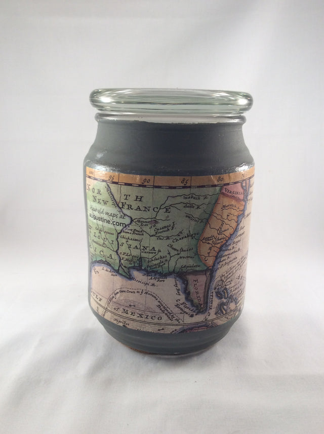 Adventure Travel Funds Jar, Adventure Awaits Funds,Vintage Map