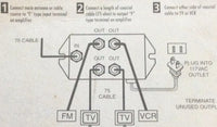 RCA VH140, 10 db Video System Signal Amplifier-4 Way