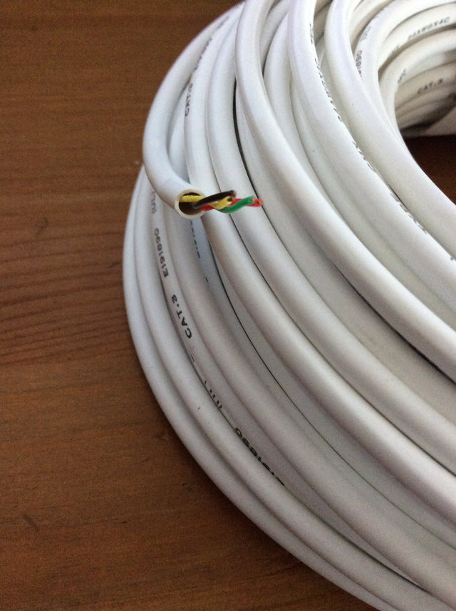 RCA Phone 100 Ft. CAT 3 Station Wire, Insulated Line, TP004WH