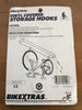 BikeXtras Vinyl Covered Storage Hooks, Set of 2 Yellow Hooks